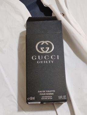Gucci Guilty Men's Fragrance Box - Black with Silver Logo BOX ONLY